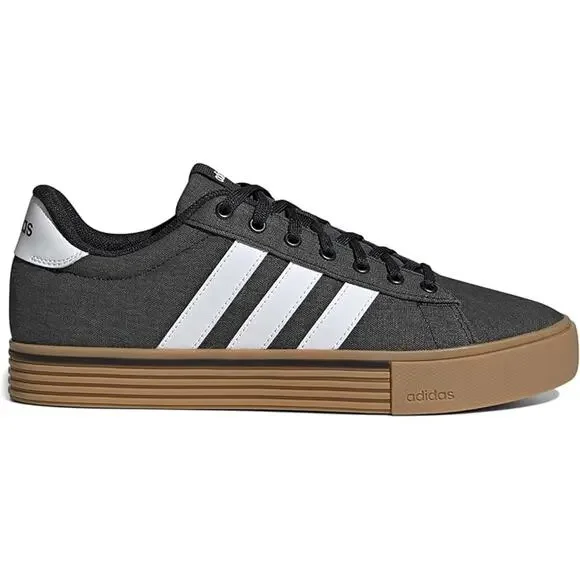 NWT adidas Men's Daily 4.0 Sneaker, Black/White/Gum,7